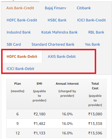 Icici emi deals calculator