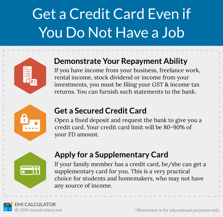 Credit Card Without Job